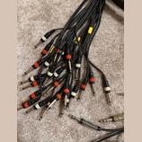 Kabely 1x Jack 6,3 stereo - 2x Jack 6,3 - mono Adam Hall