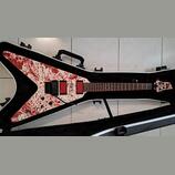 Schecter Gary Holt V-1 Fr blood splatter
