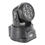 POHYBLIVÁ LED HLAVA 7X 10W RGBW DMX STROBO + DÁLKOVÉ OVLÁDÁN
