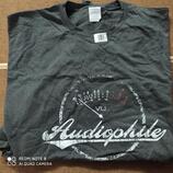 Nové nenošené šedé triko velké 3-4XL "Audiophile"