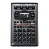 Šedý sampler Roland SP-404 s digitálním displejem, který zobrazuje číslo 84. Horní část přístroje obsahuje tři otočné ovladače s popisky VOLUME, CTRL…