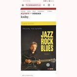 Fotografie znázorňuje obal knihy s názvem „Akordy na kytáře JAZZ ROCK BLUES Volume II“. Autorem je Luboš Andršt a v pravém dolním rohu je logo „muzik…