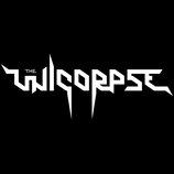 Černý obrázek s bílým textem v agresivním, hranatém stylu. Je na něm nápis THE UNICORPSE.