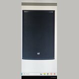 Černý reproduktor s kovovou mřížkou v六úhlíkovém vzoru. Ve spodní části je umístěno bílé logo s nápisem LD SYSTEMS. Povrch mřížky i rámu vypadá čistě…