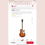Elektrická kytara s tvarem single-cut a barevným přechodem od žluté k tmavě hnědé. Na hlavě je viditelné logo Blond. Nástroj má dva humbuckery, tři o…