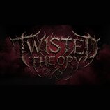 Fotografie zobrazuje grafický nápis TWISTED THEORY v agresivním, trnovém stylu. Písmo má hnědošedou barvu s texturou připomínající kov nebo kámen a j…