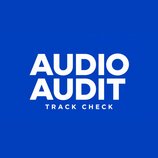 Modrý obrázek s bílým textem. Uprostřed je velkým písmem napsáno AUDIO AUDIT a pod tím menším písmem TRACK CHECK.