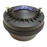 Černý kompresní driver s chladicími žebry na horním krytu. Na modré nálepce je uveden nápis CP850Nd COMPRESSION DRIVER, logo beyma a text Made in Spa…