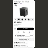 Snímek zobrazuje černý hranatý aktivní subwoofer. Na přední straně je mřížka a v dolní části malé bílé logo s nápisem the box. V horní části stránky…