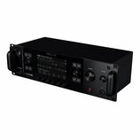 Černý rackový kytarový procesor s nápisem HELIX a logem LINE 6. Na displeji je zobrazen text 16B Dream Rig Duet a grafické schéma efektů. Zařízení má…