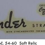 Vodový obtisk (Decal) Fender Stratocaster Relic