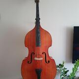  Celomasívní český 3/4 kontrabas, snímač, obal 