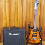 Kytarov&yacute; set Ibanez GRX 70 QA - SB + kombo Blackstar HT-5