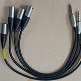propojovací kabely  XLR - Jack stereo 0,5 metru