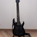 Elektrická kytara Harley Benton Amarok-7 BKNT Flame Burst