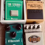 Pedals. Ibanez OD808, Maxon 808, Boss os-2, Marshall rf-1, 