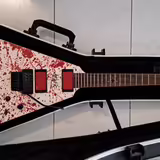 Schecter Gary Holt V-1 Fr blood splatter