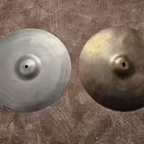 Vintage 14" Dixie (Paiste) HiHat / Crash - 60-te roky