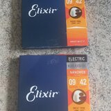 2 sady strun na elektrickou kytaru 9/42 