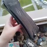 Nov&yacute; kožen&yacute; popruh Taylor Gemstone Nubuck - ČERN&Yacute;