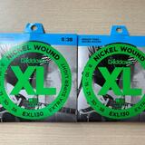 2x D'Addario EXL130 8-38 Extra Super Light struny pro elektr