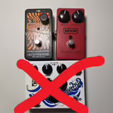 Phaser EHX Small Stone, MXR Dyna Comp kompresor