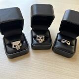 Acme Brand – sada 3 prstenů Johnny Depp Skull Rings