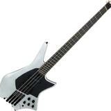 HILS Guitars HZB4 NEXT Satin Silver Headless basgitara