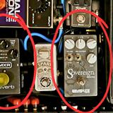Gitarové efekty MXR Reverb a Wampler Sovereign Distor