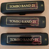3 foukací harmoniky Tombo Band 21