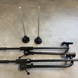 2x Mikrofonní rameno K&M 24010 + 2x základna K&M 23855 (Komp