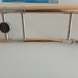 Jazzový trombón bez kvarty – zlatolak, s kufrom