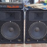 PA komplet do zkušebny/klubu: THE T.AMP TA 1400 + repro 2x15