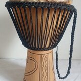 AFICKÉ DJEMBE MASIV výška 60cm, průměr 33cm