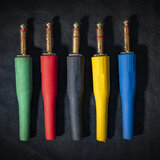 Proel Jack 6.3mm, TRS, pozlacené, barevné