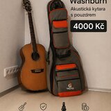 AKUSTICKA KYTARA WASHBURN S POUZDREM