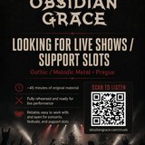 Obsidian Grace is looking for live shows / support slots