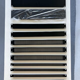 19" rackové záslepky a ventilační panely – komplet 11 ks