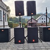 Prodám kompletní PA aparaturu JBL PRX800 – 2× PRX815 + 2× PR