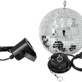 EUROLITE set zrcadlová koule 20cm s LED spotem, 6000k