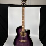 Ibanez AEF30ETVS1201, elektroakustika, flame top, pevný kufr