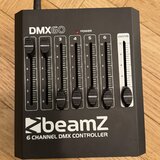 BeamZ DMX-60 ovladač světel, 6 kanálů, + 2 DMX kabely 3 m