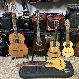 Prodam koncertní ukulele, a kytaru, 1/4, 1/2, 3/4, 7/8 a 4/4