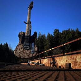Elektrická kytara Telecaster pyrografie 
