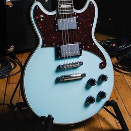 D'Angelico Premier Brighton Electric Guitar - Sky Blue with