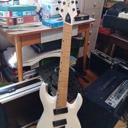 7str. kytara Harley Benton R-457MN WH MultiScale