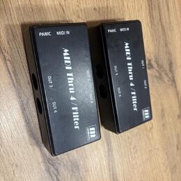 2 x thru box - MIDI TECH thru4