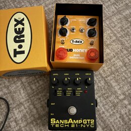 Sansamp gt2 a t-rex mudhoney 2