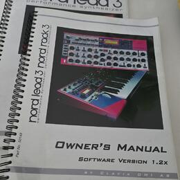 Originál návod na Nord lead, Nord rack 3
