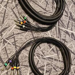 2x multikabel 8x jack 6,3 mm